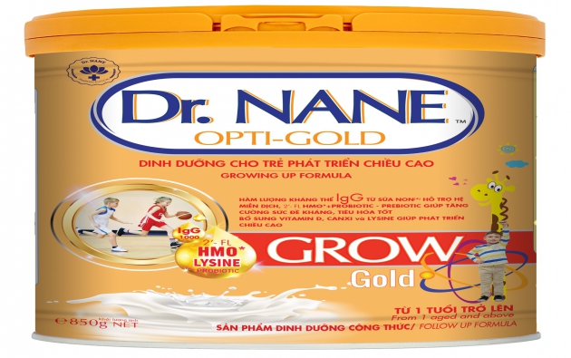 Dr. Nane Opti–Gold Grow – Dinh dưỡng cho trẻ phát triển chiều cao được khuyên dùng